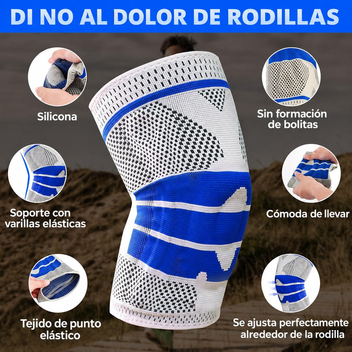 ZUYIST Rodilleras Deportivas con Resortes (2 uds.,